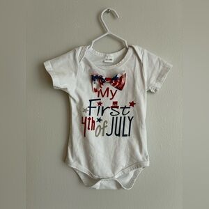 My First 4th of July Baby Onesie Size 12-18 Months